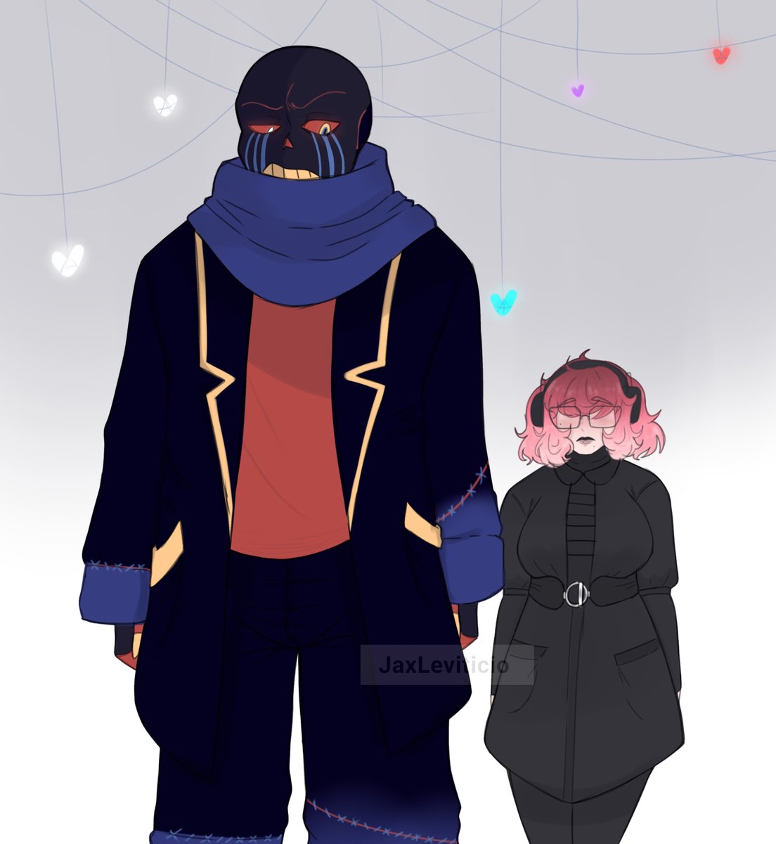 jl_leviticio's tweet photo. I’m rarely active but I do hope I would be more active here
and show my favourite skelly, error sans with my sona 😙🩷🤍 https://t.co/KFIChhifMR