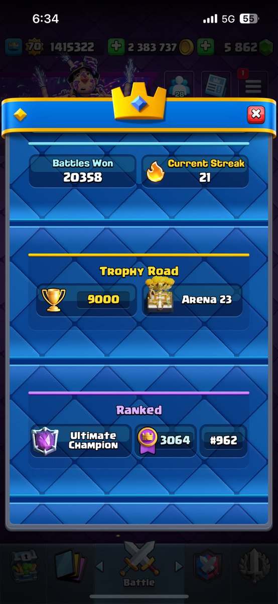 chasecr_'s tweet photo. Making a comeback on ladder with a fun deck https://t.co/WRs2GYb4Tt