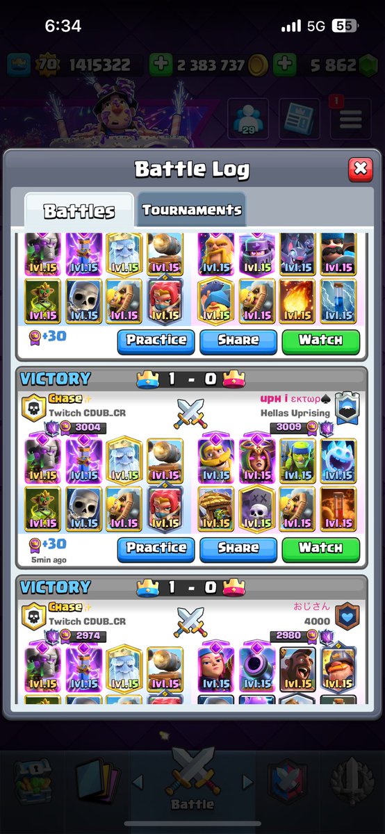 chasecr_'s tweet photo. Making a comeback on ladder with a fun deck https://t.co/WRs2GYb4Tt