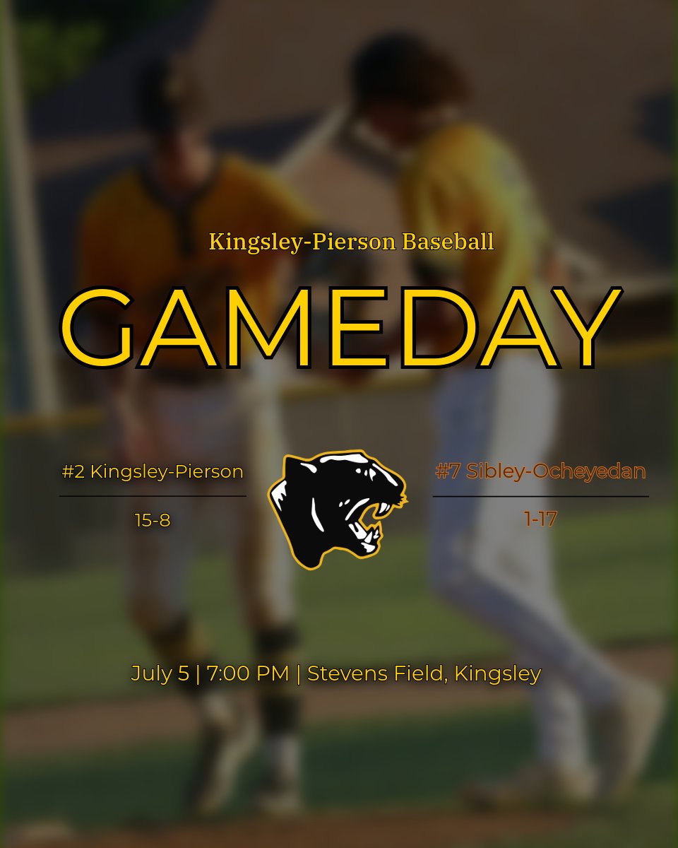Kingsley-Pierson Highschool Baseball tweet media