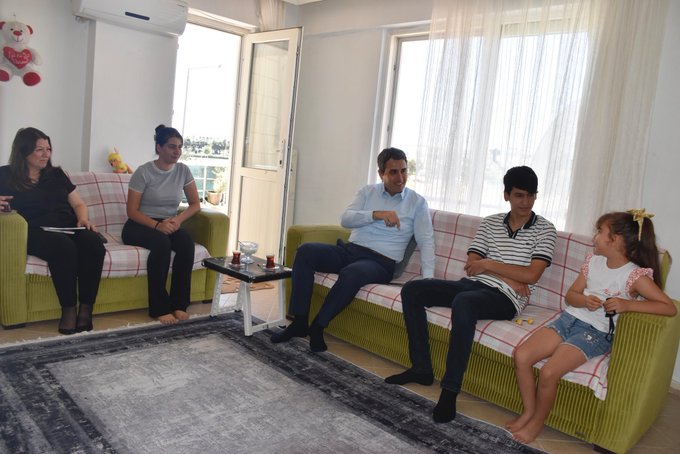 Kaymakam Kuruca, Emine Dost Ailesini Ziyaret Etti