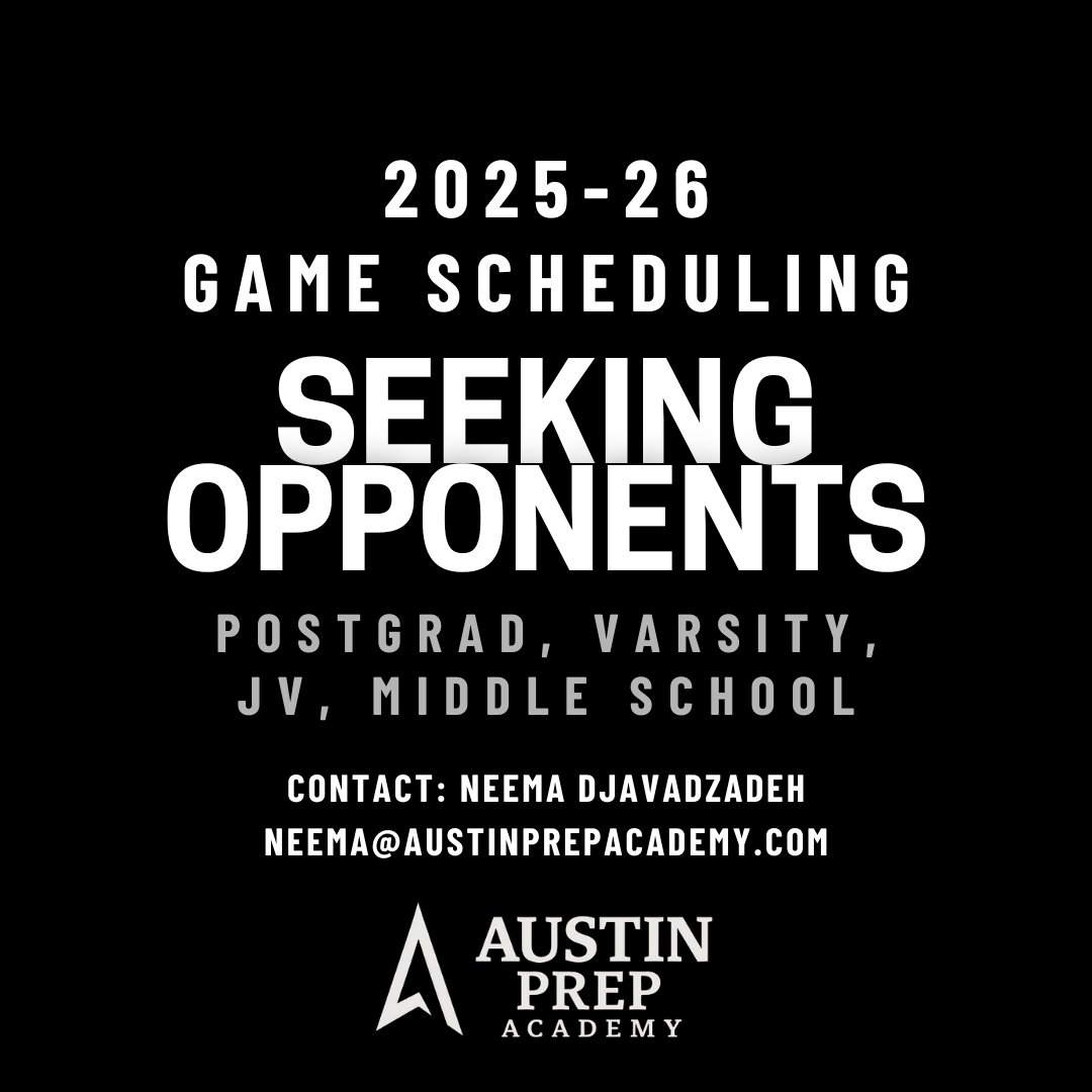 AustinPrepAcad's tweet image. Getting ready for the 2025-26 Season!
If you’re interested in scheduling games with Austin Prep Academy, DM us or contact Neema!!
#Austin #Texas #Basketball #Ballislife #Hoops