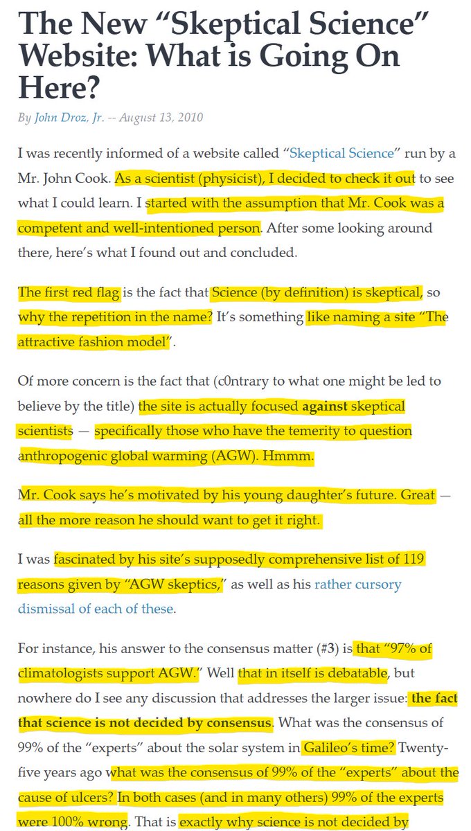 OscarsWild1's tweet photo. So just to be clear on #AGW #ClimateChange and some of the claims, like #consensus and the source they use along with how #SkepticalScience are #AntiScience, intentionally misleading the people .. all you have to do is .. look
Had same shit from fekn nobodies that lie, for years https://t.co/CHAqMoapKy