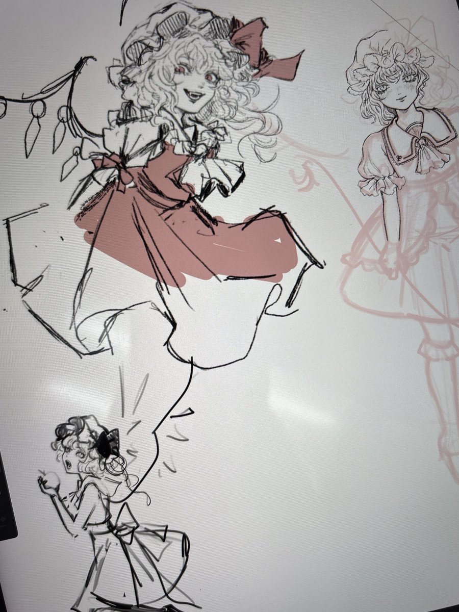 some doodles &amp; wip from work today!
