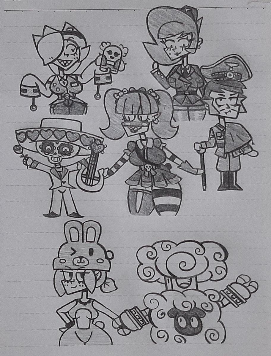 Pictures put together~
放在一起的圖～
#BrawlStars #BrawlStarsArt #brawlstarsfanart