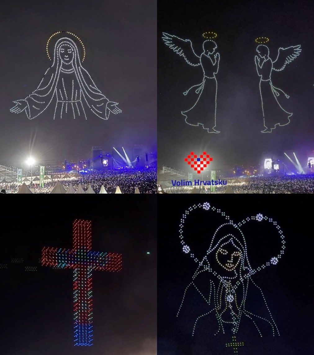 🔥 Récord mundial en Croacia: más de 500,000 cristianos reunidos en un solo lugar 🇭🇷

Una nación que no olvida quién es, ni en quién cree.
Croacia es ejemplo para Europa: fe católica, patria y dignidad.
Hay cosas que no se venden… ni en mil años.