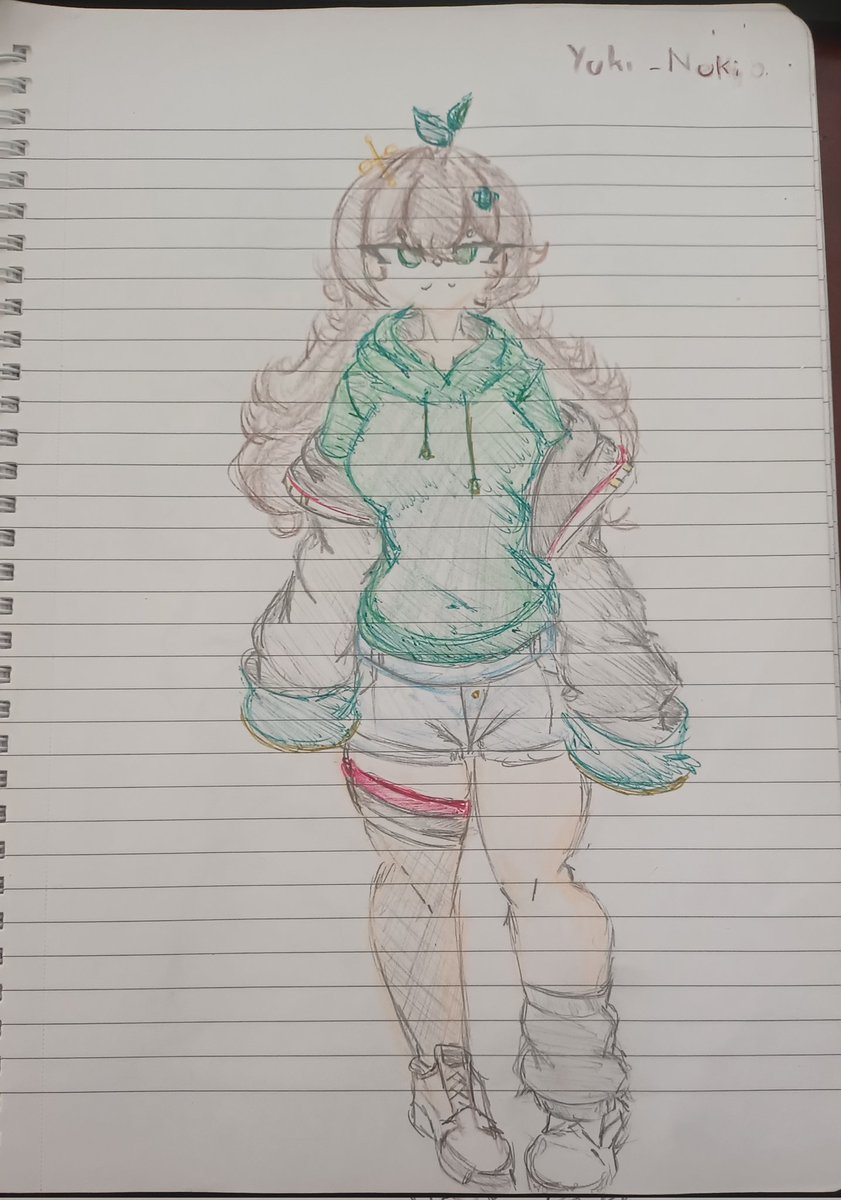 Le presento a la dama yuky  una de mis niñas más viejitas #art #oc #ocart