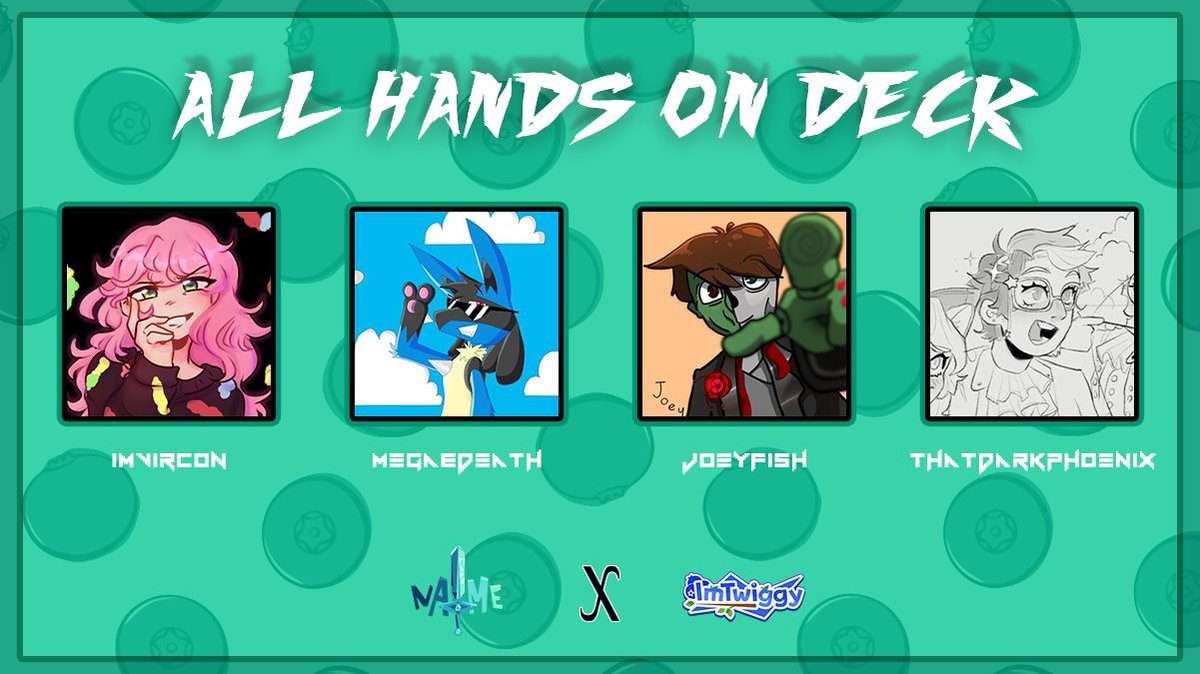 AJX (@captainajx) on Twitter photo NAME x <a href="/imtwiggyy/">ImTwiggy🫐</a>
🏴☠️ Introducing All Hands On Deck 🏴☠️
<a href="/ImVircon/">Vera! 🎬🍉</a> <a href="/MegaEdeath/">MegaEdeath</a> <a href="/JoeyFish1000/">🐐🐐🐐🐐</a> <a href="/ThatDarkPenix/">Dark/Callum 💫💜</a>
Watch them compete NEVER because this event isn't real! NAME x <a href="/imtwiggyy/">ImTwiggy🫐</a>
🏴☠️ Introducing All Hands On Deck 🏴☠️
<a href="/ImVircon/">Vera! 🎬🍉</a> <a href="/MegaEdeath/">MegaEdeath</a> <a href="/JoeyFish1000/">🐐🐐🐐🐐</a> <a href="/ThatDarkPenix/">Dark/Callum 💫💜</a>
Watch them compete NEVER because this event isn't real!