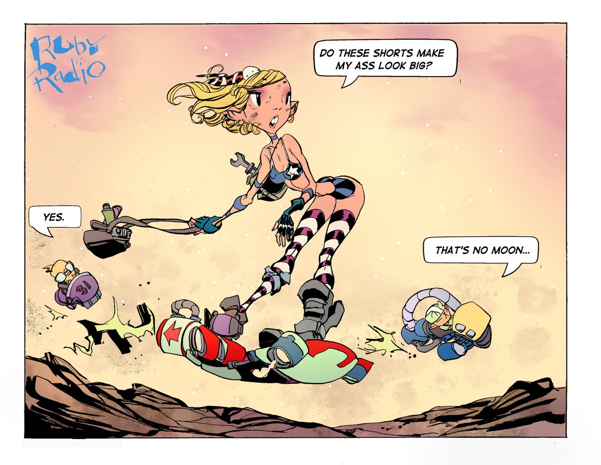 Jack_Stewart's tweet image. And you may ask yourself...

#RubyRadio 

Slinging comics with @AdamArcherArt!