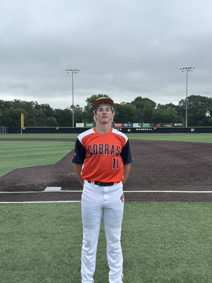 ✭Five Tool Texas✭ (@fivetooltexas) on Twitter photo F: <a href="/follow_cobras/">Cooperstown Cobras</a> 16U Kleckner 9, Dulin Dodgers Spencer 1
PoG: <a href="/liam_welsh17/">Liam Welsh</a> 6IP, 2K, ER
Hitter: <a href="/DHawpe11/">Drake Hawpe</a> 3-4, 2B, 4 RBI F: <a href="/follow_cobras/">Cooperstown Cobras</a> 16U Kleckner 9, Dulin Dodgers Spencer 1
PoG: <a href="/liam_welsh17/">Liam Welsh</a> 6IP, 2K, ER
Hitter: <a href="/DHawpe11/">Drake Hawpe</a> 3-4, 2B, 4 RBI