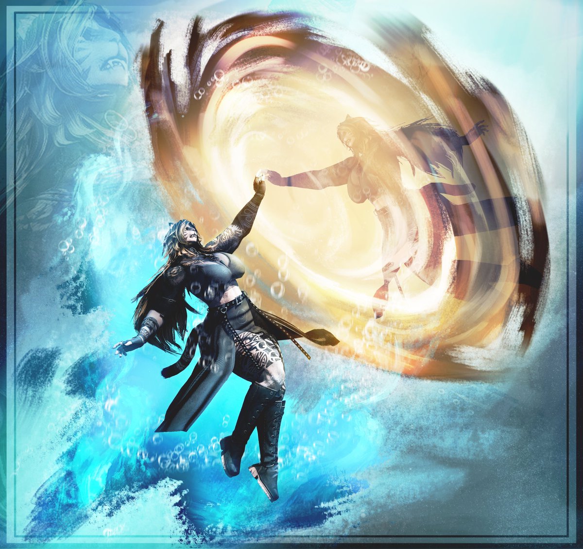 Fugue. 
// ... For she has risen once more on a path anew.

#Hrothgar | #Hrothgal