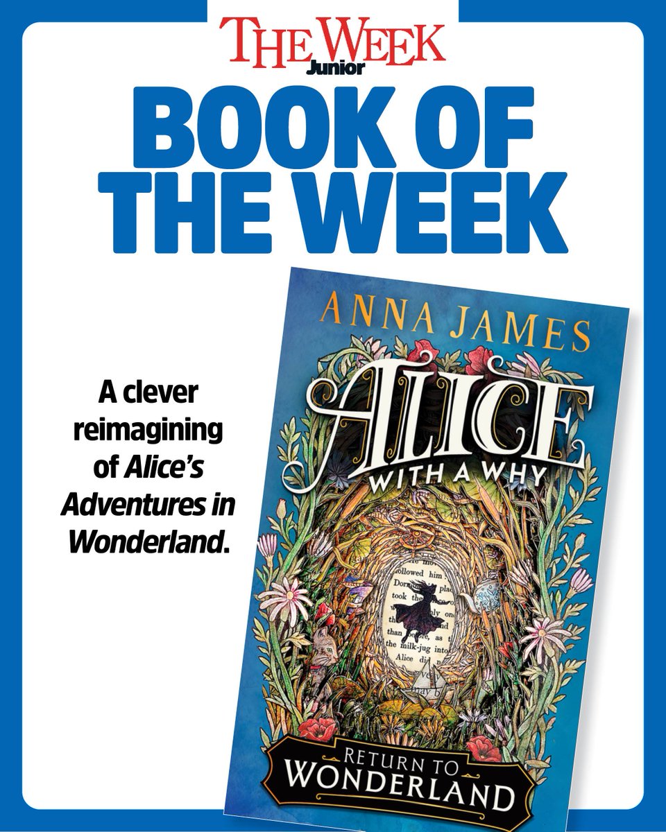 theweekjunior's tweet image. Our latest #BookoftheWeek is Alice with a Why, written by Anna James and published by @HarperChildrens. ✨
In our Q&A, James told us about the strangest dream she's ever had and her favourite writing spot. ✍️
📸 © @@MatthewLLand #kidsmagazine #learning
