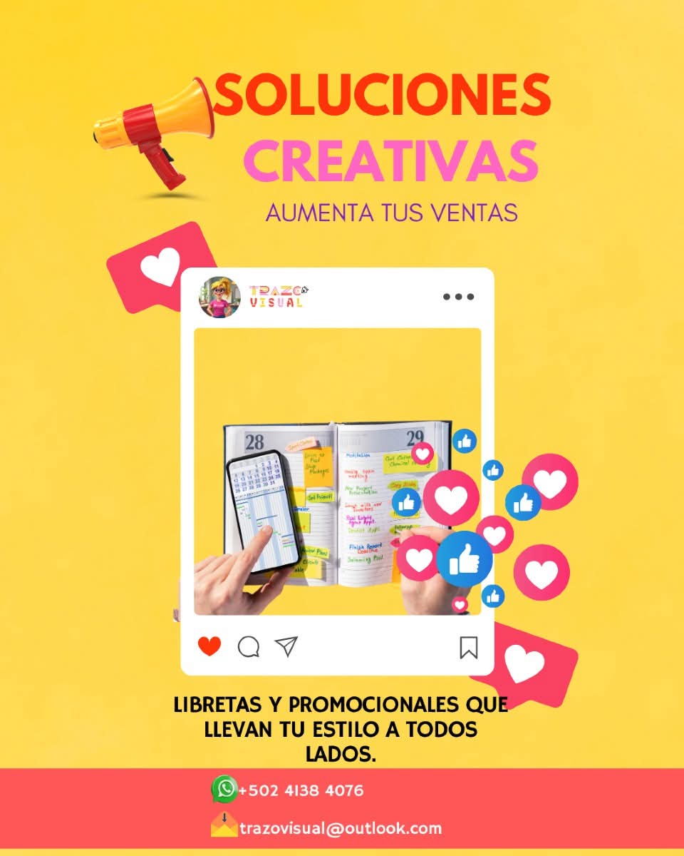 TrazoVisual's tweet image. 📓 No subestimes el poder de un buen promocional.
📋 Libretas, bolígrafos, stickers… todo puede convertirse en una extensión creativa.
#PromocionalesConEstilo #DiseñoQueConecta #TrazoVisual #RegalosCorporativos #LibretasCreativas #MarketingConDiseño #EmprendeGT #IdentidadVisual