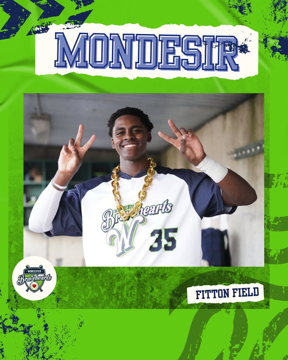 Worcester Bravehearts💚⚾ (@woobaseball) on Twitter photo CHRIS MONDESIR WITH THE 3-RUN HOMER IN THE SECOND CHRIS MONDESIR WITH THE 3-RUN HOMER IN THE SECOND