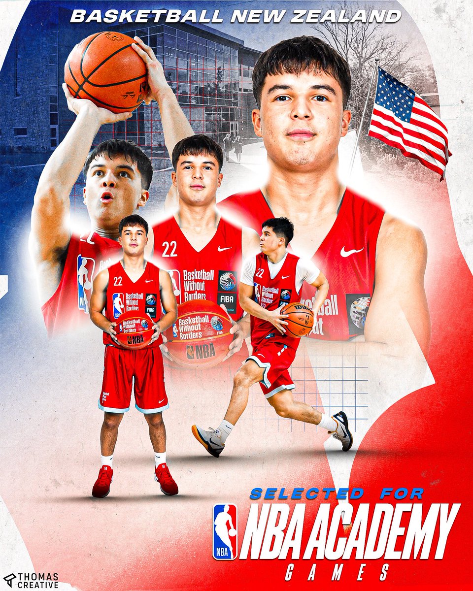 CooperLepou's tweet image. I am very grateful to be selected to participate in the NBA Academy Games in Atlana, Georgia from 9-13 July. #NBAAcademyGames2025
The NBA Academy Games serves as a basketball showcase for top high-school-age players from around the world.
💻: @ThomasCreativee