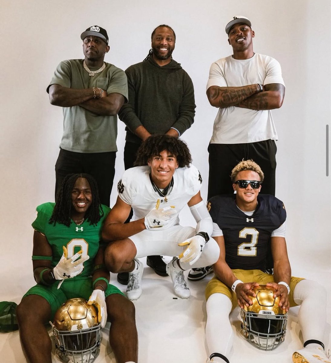The NFL bloodlines are running strong through Notre Dame’s 2026 recruiting class, which now includes:

-OLB Thomas Davis Jr. (son of Thomas Davis)

-WR Kaydon Finley (son of Jermichael Finley)

-WR Devin Fitzgerald (son of Larry Fitzgerald)