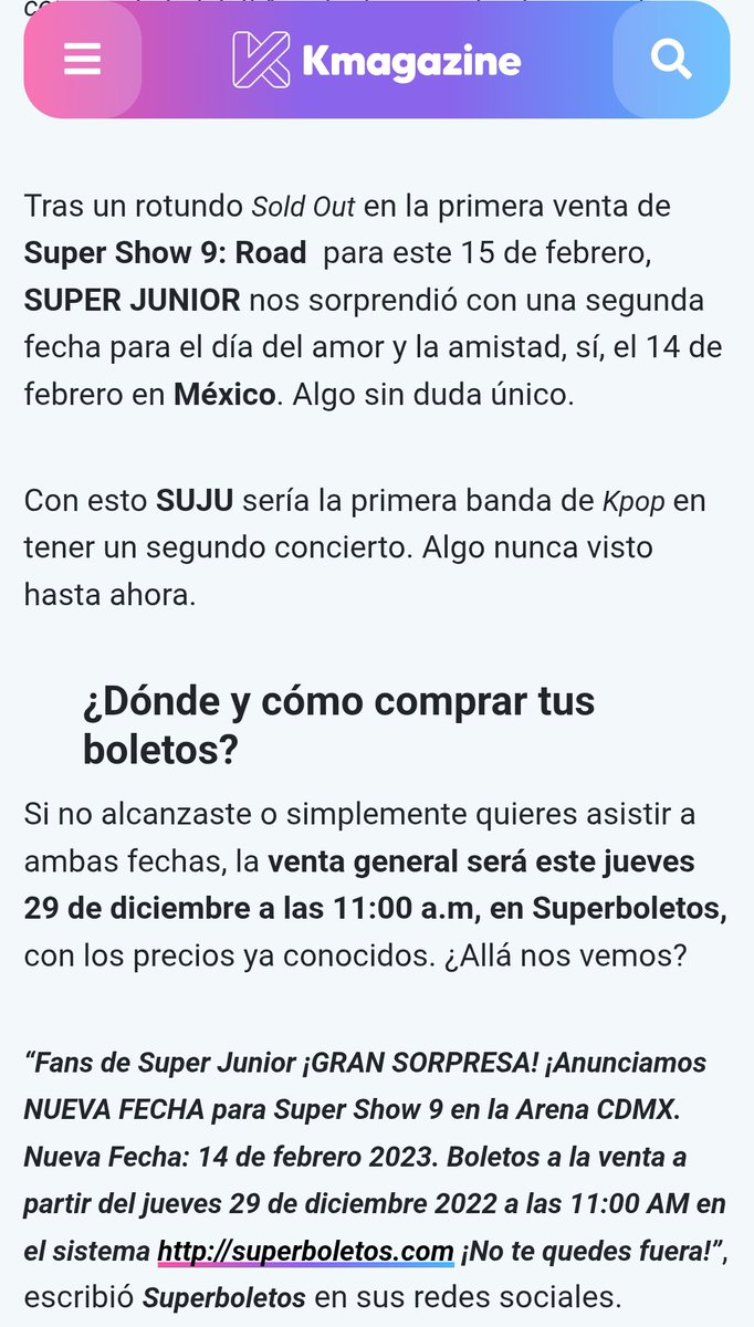 Para el SS9 n Mexico las noticias ya estaban así con un sold Out en 15 minutos, no es que ELF México no apoye a SuJu o no lo amemos lo hacemos pero, estas promotoras millonarias creen que puede hacer lo que quieren con su consumidor y no es así #OCESA_OUT
#ELF_NO_COMPRA
