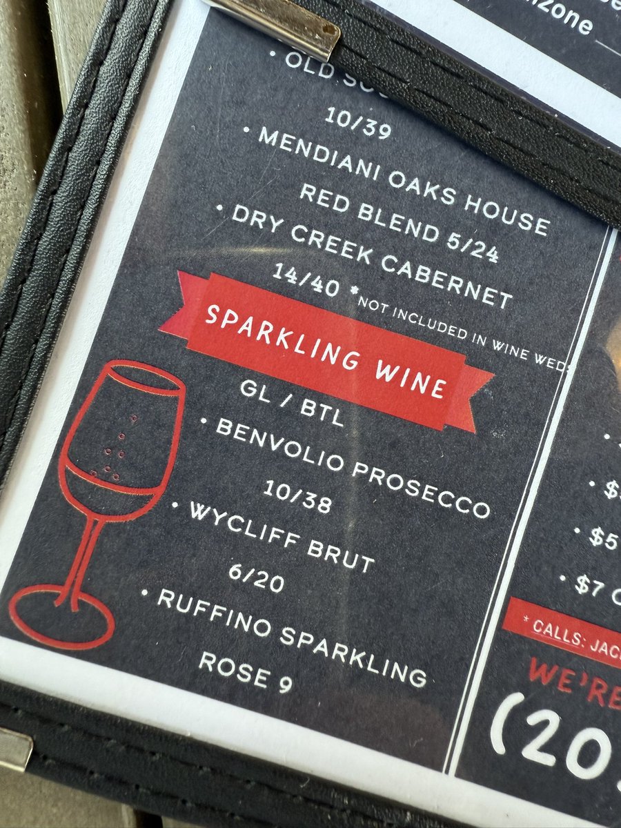 Benvolio Prosecco on the menu, I guess because it is a good friend to truffle fries and does but “keep the peace” #ShakespeareInTheWild #ShakespeareSaturday