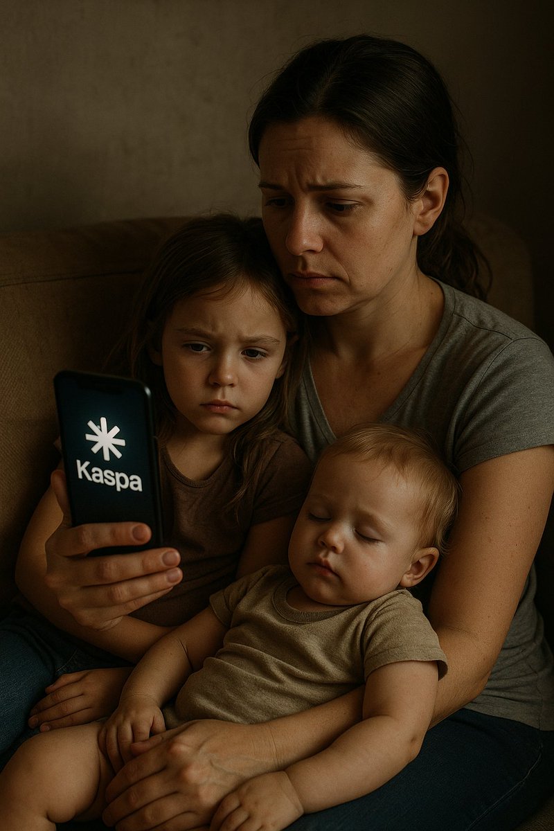 She didn’t know much about tech.
She was a single mom with two jobs, trying to survive.
Crypto? That was for the rich. The lucky. The insiders.

But then she stumbled on something different:
Kaspa.

No ICO.
No VC control.
No broken promises.
Just raw, working technology… backed
