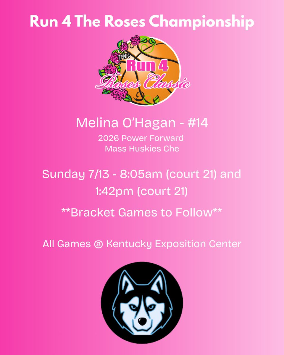 Can't wait to play next week at the Run 4 the Roses Championship!! <a href="/MAHuskies/">MA_Huskies</a> <a href="/coachchekim1/">Che</a>