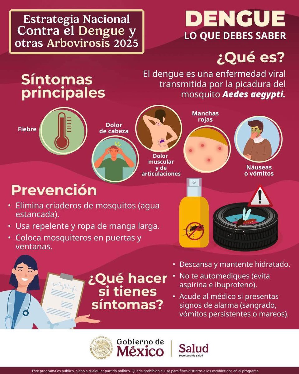SSalud_Tab's tweet photo. Protégete del #Dengue 🦟
Participemos todos en la eliminación de los criaderos de mosquitos dentro de nuestras casas.
¡Recuerda que la clave es #Lava #Tapa #Voltea #Tira!
Sin criaderos, no hay mosquitos, y sin mosquitos, no hay dengue.
#EliminaCriaderos
#AlDengueLeDecimosCero https://t.co/Wr4NwkLNd2