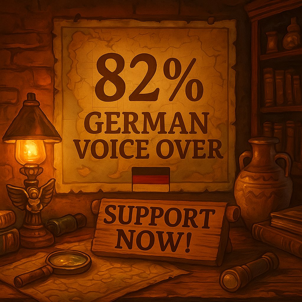 🚨 82% funded – but we’re not there yet!

The German voiceover for The Adventures of Bryan Scott is within reach – let’s make it happen! 🎙️

🎮 Support now: bit.ly/3HwkZsS
📅 Only until July 13!

#Indiegogo #voiceover #PointAndClick #IndieGame