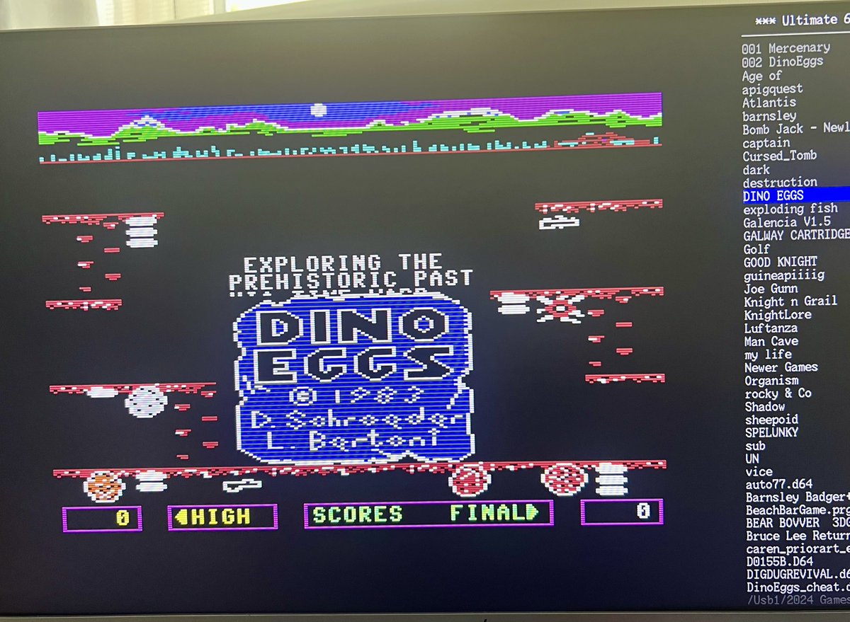 stacbats's tweet image. I love Dino Eggs. #c64 #retrogames