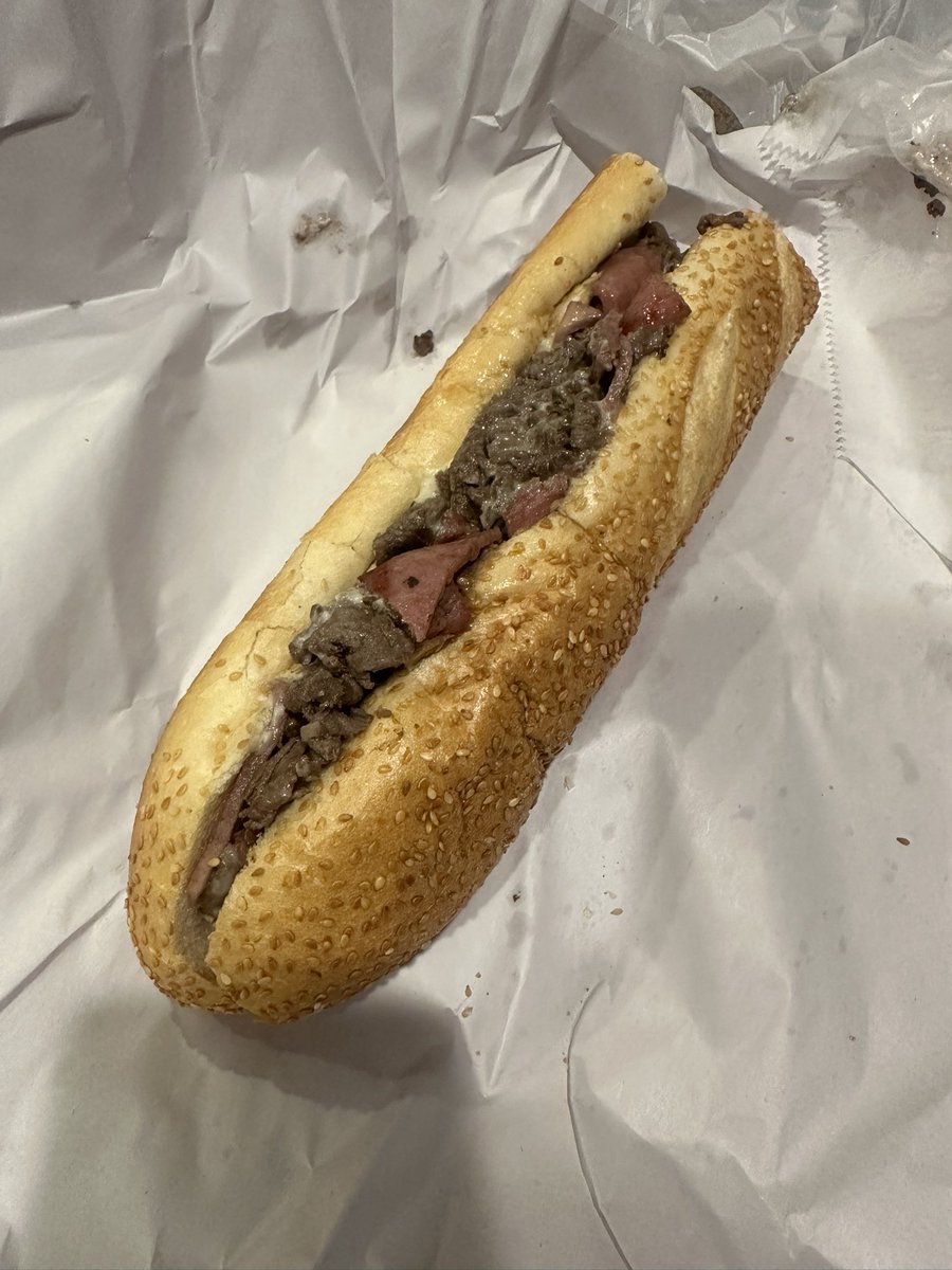 Beats any cheesesteak I’ve had in a long time