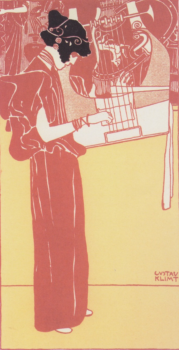 artistgklimt's tweet photo. Musik (lithograph), 1901 #artbots #klimt https://t.co/nOxzH3Ew7C