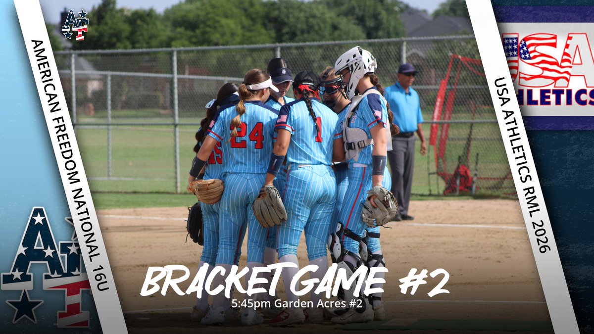Bracket Game #2 vs USA Athletics RML 2026 at Garden Acres field #2. First pitch at 5:45pm. #AFSBALL #AFstrong #TeamClutch3N2 #IDT