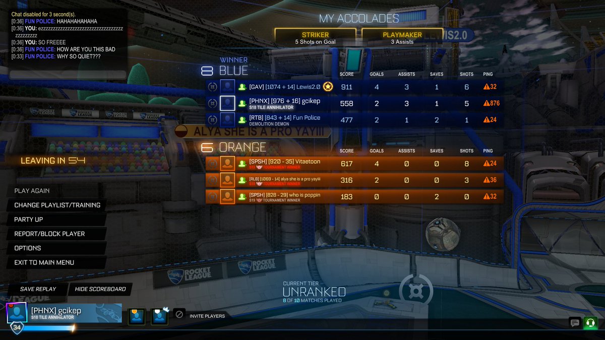 TADPOLE (@ssj_tadpole) on Twitter photo imagine DOSing in rumble AND STILL LOSING
no wonder you cheat when youre this dog shit 😂😂😂
<a href="/RLEsports/">Rocket League Esports</a> <a href="/PsyonixStudios/">Psyonix</a> <a href="/EpicGames/">Epic Games Store</a> <a href="/devinconnors/">Devin Connors</a> i thought you implemented fixes for this twice? when are you ACTUALLY going to fix it?????
#rocketleague #RLCS imagine DOSing in rumble AND STILL LOSING
no wonder you cheat when youre this dog shit 😂😂😂
<a href="/RLEsports/">Rocket League Esports</a> <a href="/PsyonixStudios/">Psyonix</a> <a href="/EpicGames/">Epic Games Store</a> <a href="/devinconnors/">Devin Connors</a> i thought you implemented fixes for this twice? when are you ACTUALLY going to fix it?????
#rocketleague #RLCS