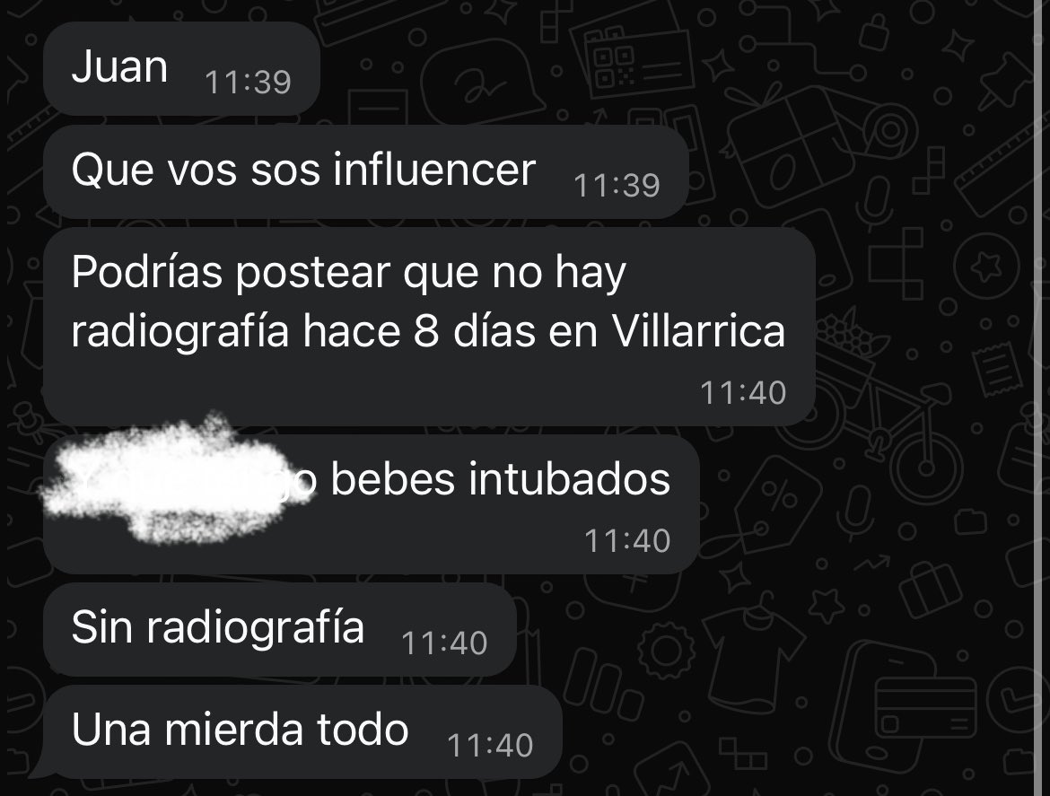 ¡Che <a href="/msaludpy/">Ministerio de Salud</a> <a href="/mariatbaran/">María Teresa Barán Wasilchuk</a> pueden solucionar esto de manera urgente! Una vergüenza que tarden 8 días en algo tan esencial. BEBÉS INTUBADOS que necesitan radiografía!
