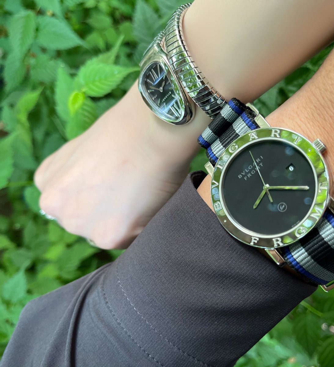 JIN_nyan_222's tweet image. 今年はブルガリブルガリジュエリーウォッチ50周年💍＆蛇年🐍なのです_(┐「ε:)_ｽﾞｼｬｧ

今日も大好きなBVLGARIとおでけけ✨

#Fragment 
#セルペンティ