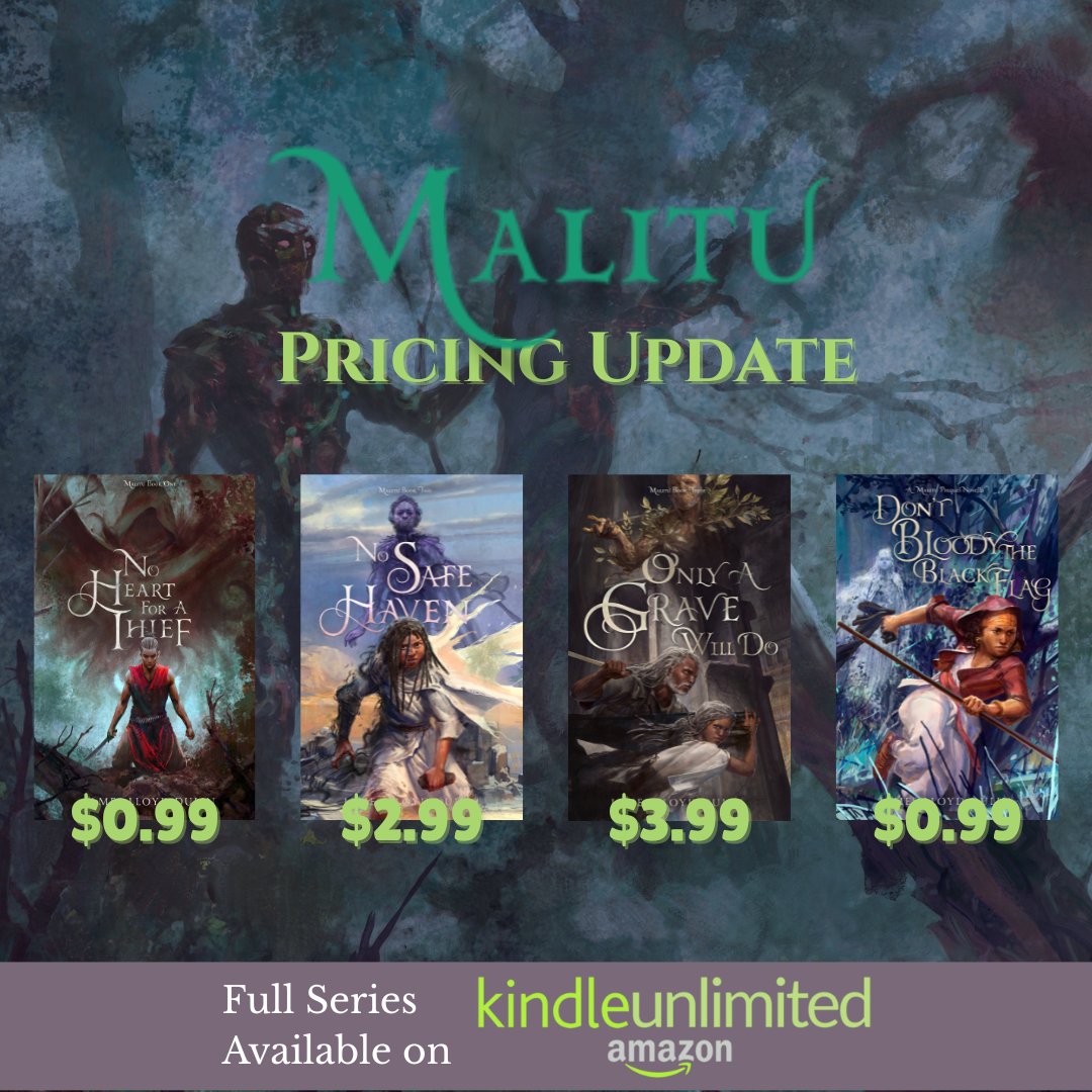 JamesLDulin's tweet image. I'm going to try out a new pricing structure. Hopefully, this helps makes Malitu more accessible for readers.
For anyone interested, I'll explain a bit about why below.