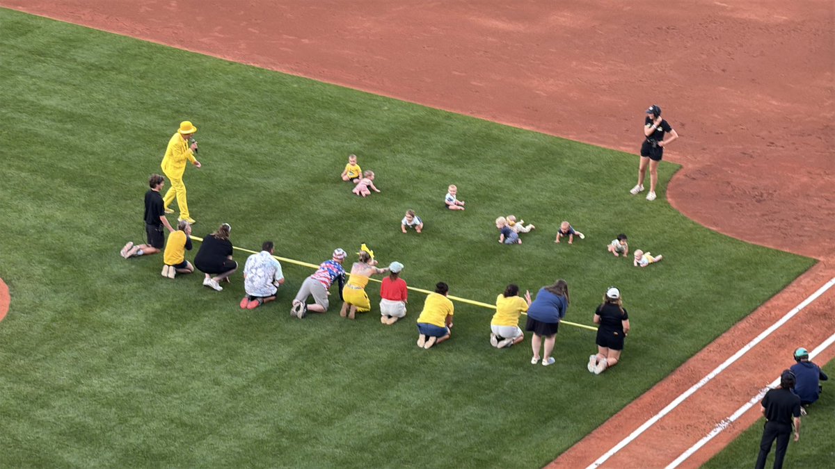 Coach and Company (@coachandco) on Twitter photo After just a single inning, it’s safe to say #bananaball IS the greatest show in sports.
Sorry <a href="/Thecoachrules/">The Coach</a> — Tried getting the <a href="/TheSavBananas/">Savannah Bananas</a> to let <a href="/ImThatSupi/">John “Supi” Supowitz</a> participate in he baby race. Maybe next time!
#bananaball After just a single inning, it’s safe to say #bananaball IS the greatest show in sports.
Sorry <a href="/Thecoachrules/">The Coach</a> — Tried getting the <a href="/TheSavBananas/">Savannah Bananas</a> to let <a href="/ImThatSupi/">John “Supi” Supowitz</a> participate in he baby race. Maybe next time!
#bananaball