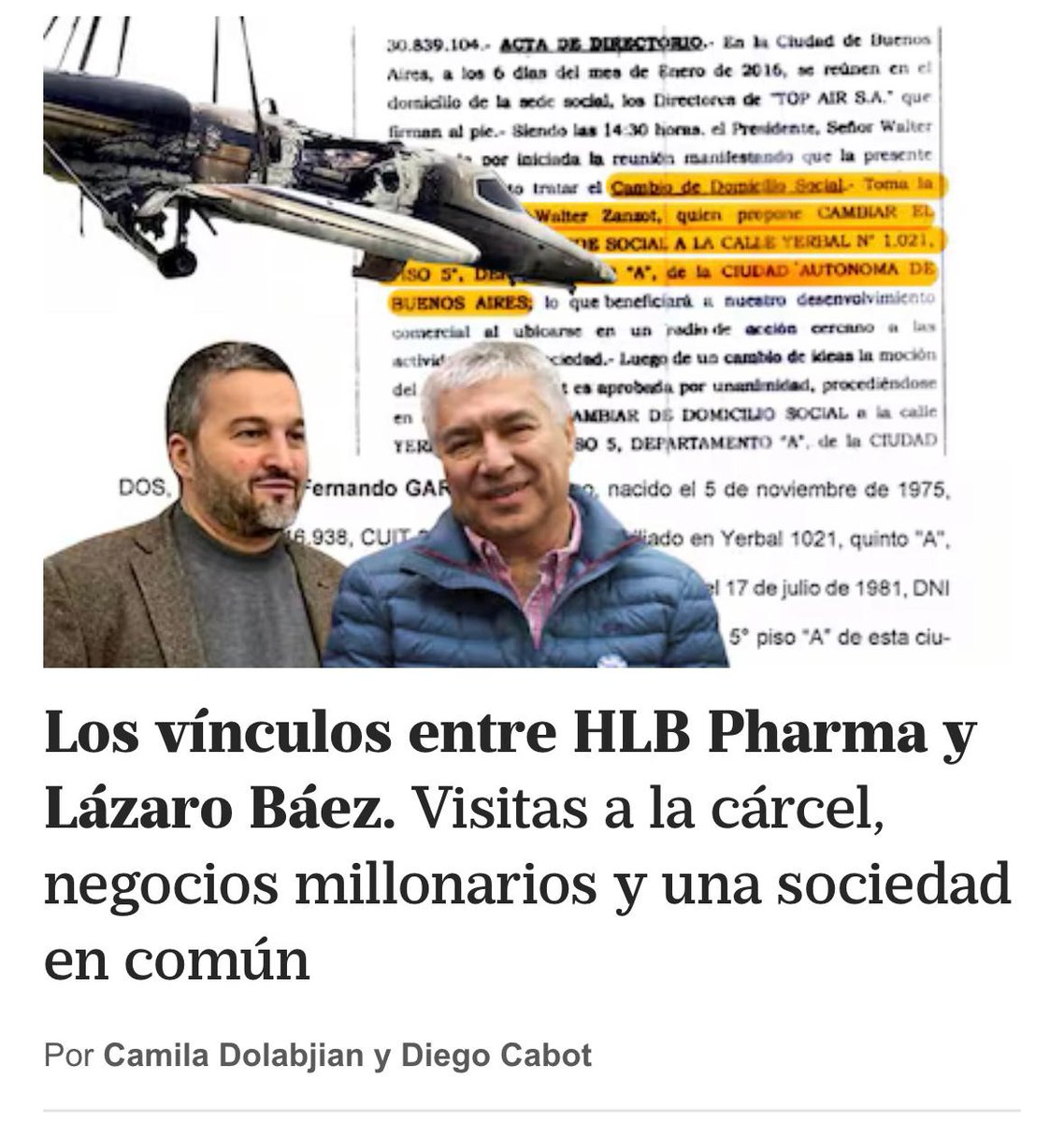 Vínculos entre los dueños del laboratorio del fentanilo mortal y Lázaro Báez: visitas a la cárcel, negocios millonarios y una sociedad en común

Comparten una empresa de charters privados; García Furfaro colaboró con los contadores del empresario K antes del decomiso para evitar