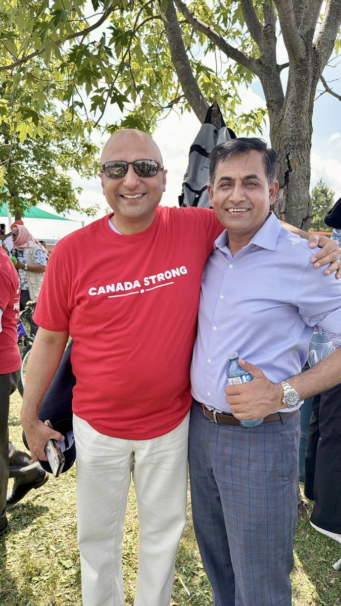 Summer is here — and so is the spirit of community. ☀️🍔

Honoured to join MP <a href="/SoniaLiberal/">Sonia Sidhu</a> at her community BBQ today. Her leadership reminds us that real public service starts with people. 

Proud to stand with her to build a stronger, more united Canada. 🇨🇦
<a href="/EngAslamRana/">Aslam Rana MP</a>