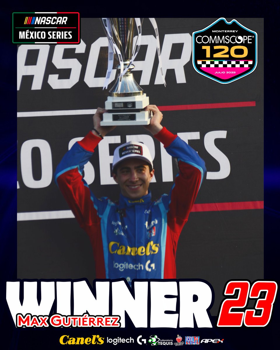 Tercer triunfo para Max Gutiérrez en <a href="/NASCARMex/">NASCAR MÉXICO SERIES</a>