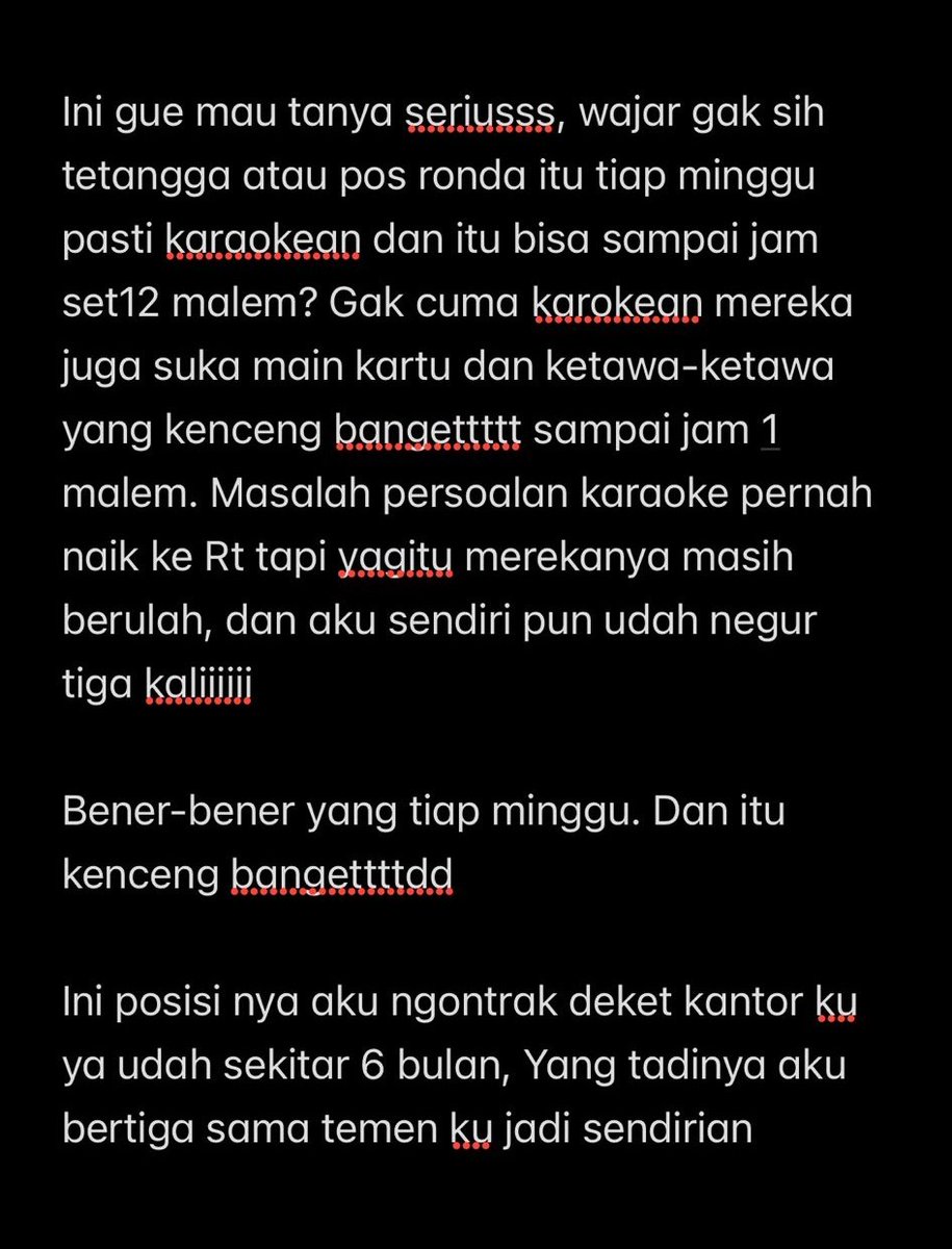 Pos Ronda dipake untuk tempat hiburan sampe larut malam 

*Parfum melati dan kipas angin bisa dicoba nihhh buat case beginian 😌