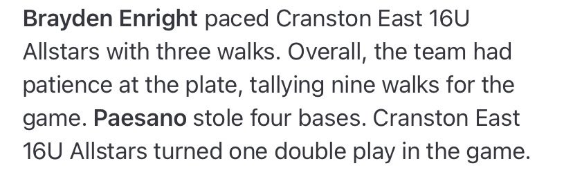 6/28/25 All-Star Stats: 
0-1, 3 BB, 2 Runs Scored