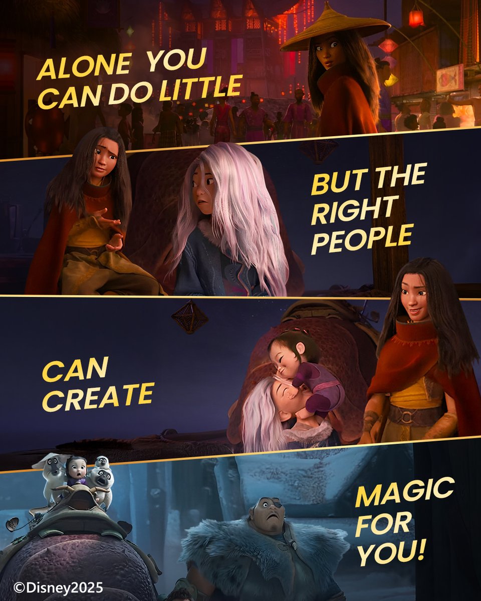 Who’s that magical gang of yours then? ✨🤩

#raya #disney #disneyindia