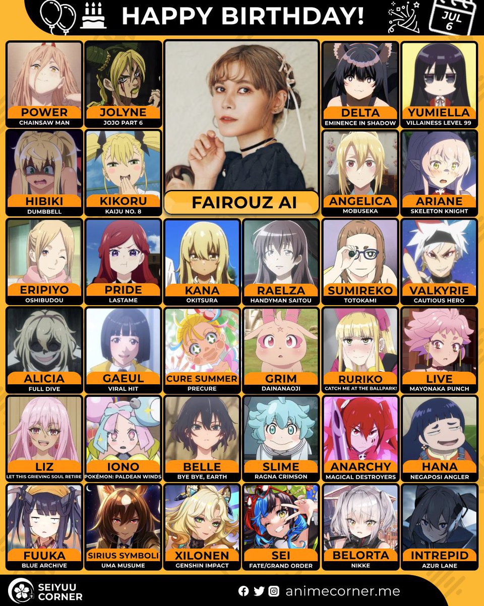 今日はファイルーズあいさんのお誕生日🎂🎉