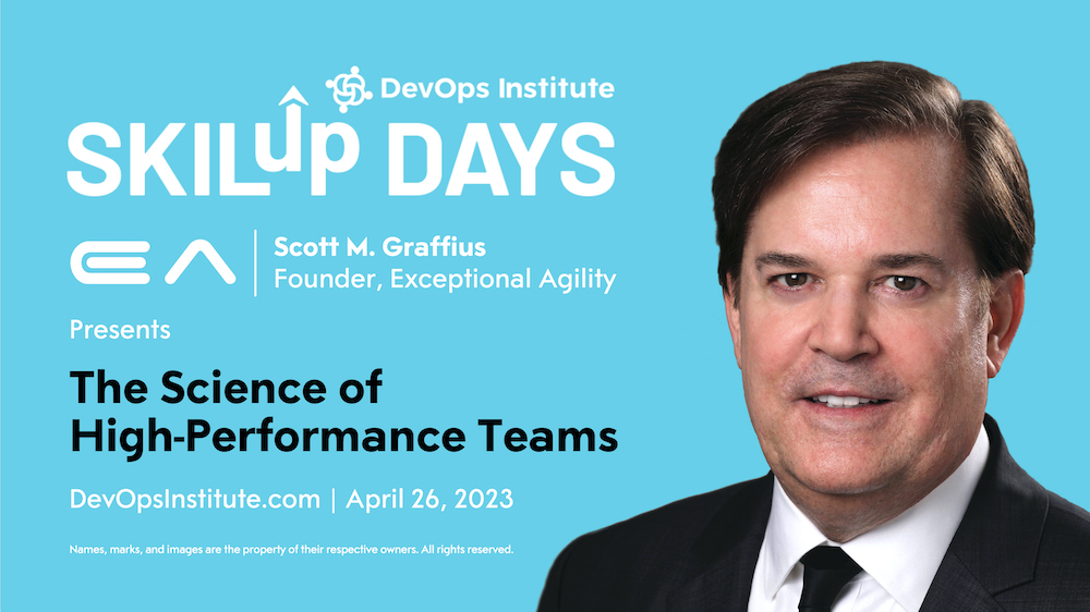 ScottGraffius's tweet image. As a #Speaker, I've taken the stage at 94 conferences and other events. An example:

🏢 Org.: DevOps Institute
🎙 My talk: “The Science of High-Performance Teams”
ℹ️ Details: scottgraffius.com/publicspeaker.… | #DevOps #HighPerformanceTeams 

👉 Booking inquiries: docs.google.com/forms/d/e/1FAI…