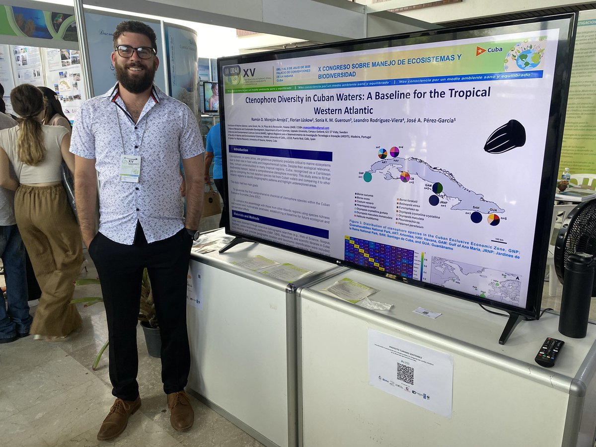 XV International Convention on Environment and Development, Havana, 2025
-🪼 rare record of an Hydromedusa in Cuba.
- Ctenophores in Cuba and baseline for the Atlantic.
- Summary of jellyfish diversity in Jardines de la Reina