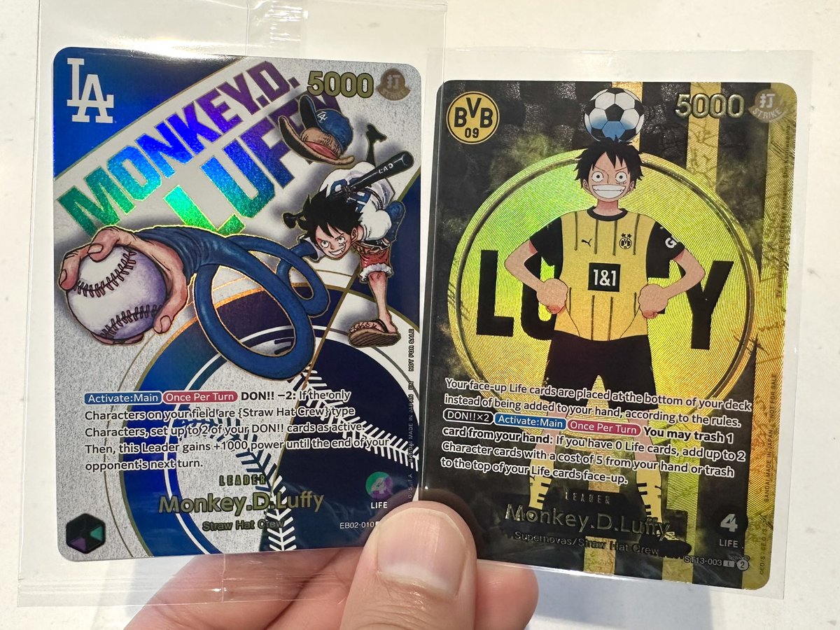 OPTCG Dodger Luffy x BVB Luffy ⚾️⚽️ Which sports team is next? 👀