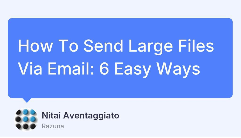 helpmonks's tweet image. Yes, even large files.

👉 lttr.ai/AgGy0

#WasteTimeStressing #EmailLargeFiles #SendLargeFiles