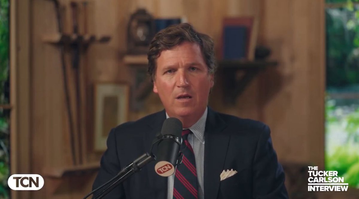 Tucker: “Today, I’ll be interviewing Lord Sauron. I know we will be criticized for this interview, but Middle-Eartheans deserve to hear his side of the story”