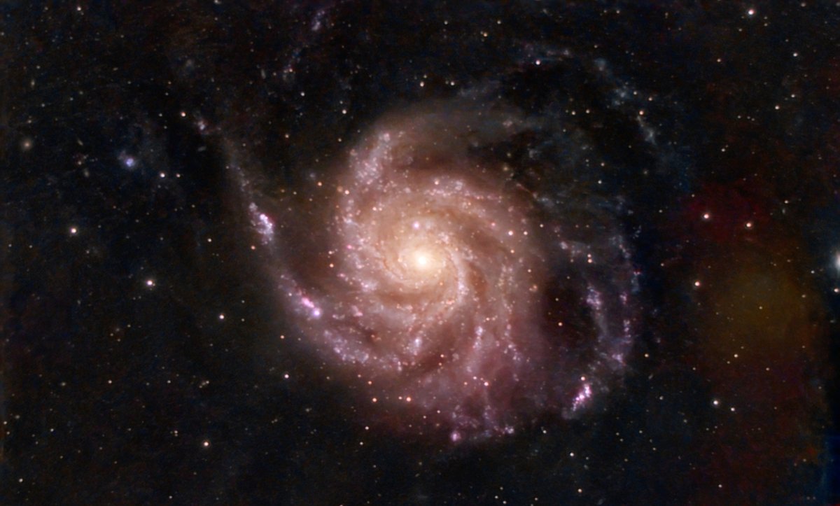 astroferg's tweet image. Here's a GraXpert and Siril re-processing of M101 using AI background subtraction, denoising, and StarNet separate processing of the galaxy and the stars. The 6 hours of light in this stack come from 2023 during the SN 2023ixf supernova, hard to believe it's already been 2 years!