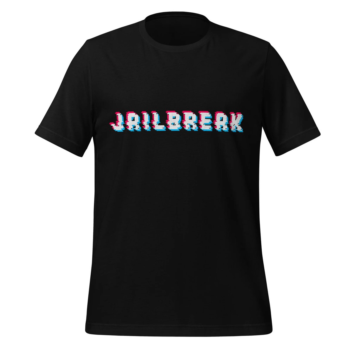 [XTONZ] Pixel Check Applique T-Shirt ★大人気★ Block Chain - Cyberpunk Pink and Black Pattern on AOP Shirt