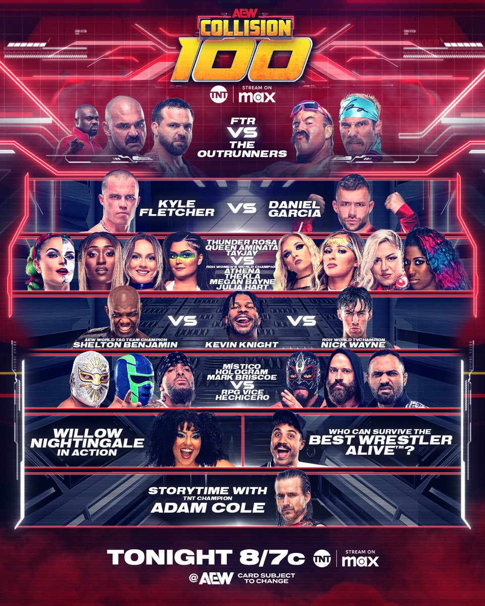 My World with Jeff Jarrett (@myworldpod) on Twitter photo Another huge milestone for <a href="/AEW/">All Elite Wrestling</a> STARTING NOW on <a href="/tntdrama/">TNT Drama</a> & <a href="/SportsonMax/">Sports on Max</a>!
Don’t miss the 100th episode of #AEWCollision!!
<a href="/RealJeffJarrett/">Jeff Jarrett</a> <a href="/karenjarrett/">Karen Jarrett</a> Another huge milestone for <a href="/AEW/">All Elite Wrestling</a> STARTING NOW on <a href="/tntdrama/">TNT Drama</a> & <a href="/SportsonMax/">Sports on Max</a>!
Don’t miss the 100th episode of #AEWCollision!!
<a href="/RealJeffJarrett/">Jeff Jarrett</a> <a href="/karenjarrett/">Karen Jarrett</a>